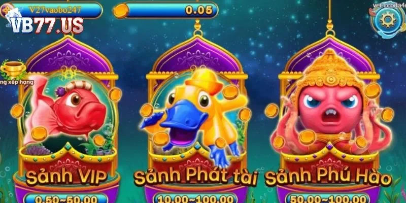 Bắn cá phát tài VB77 Mang đến nhiều chế độ cho game thủ thoải mái lựa chọn
