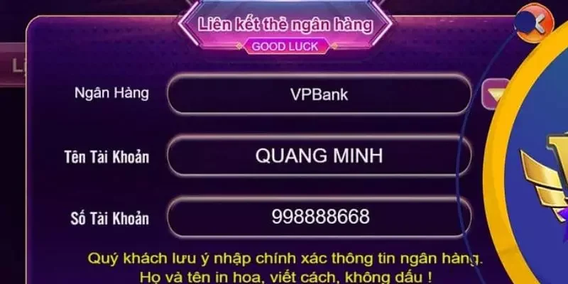 Các bước rút tiền từ cổng game VB77 về ví